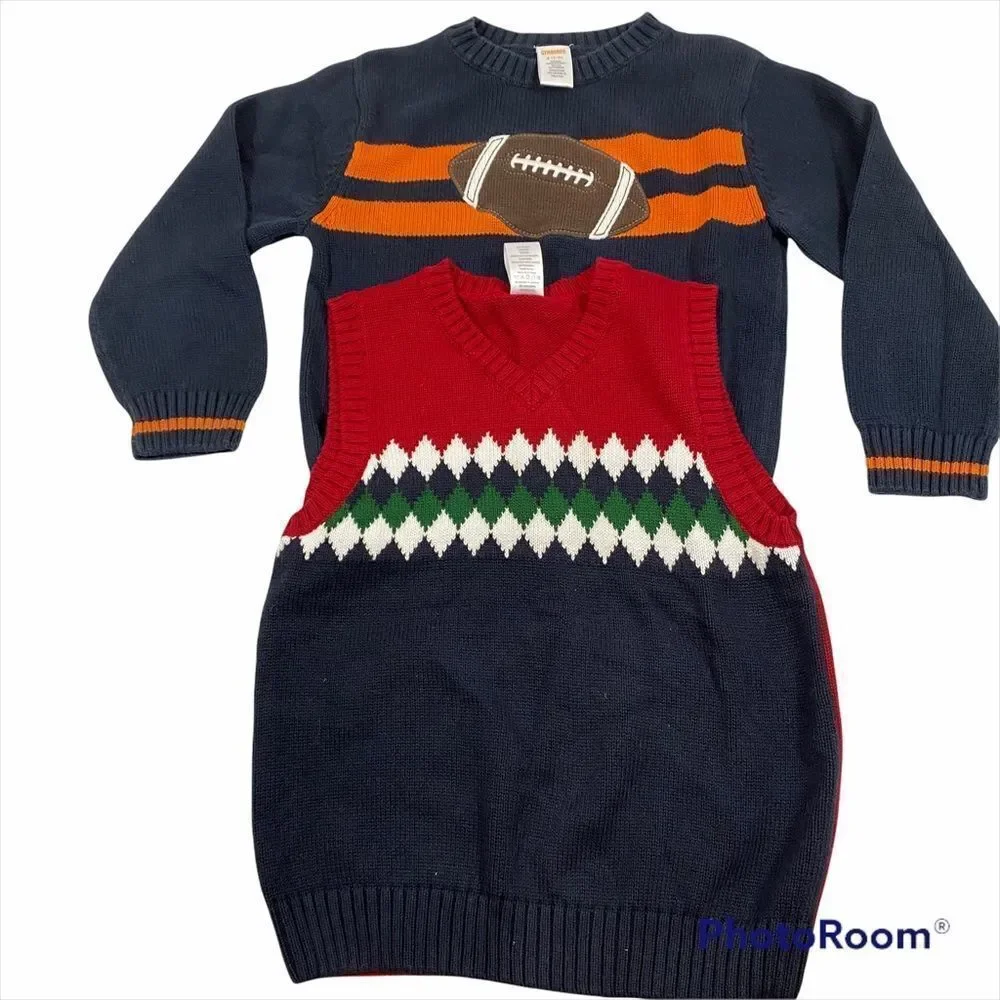 Lot of two‎ Boys Gymboree Tops Sweater and Vest 5/6